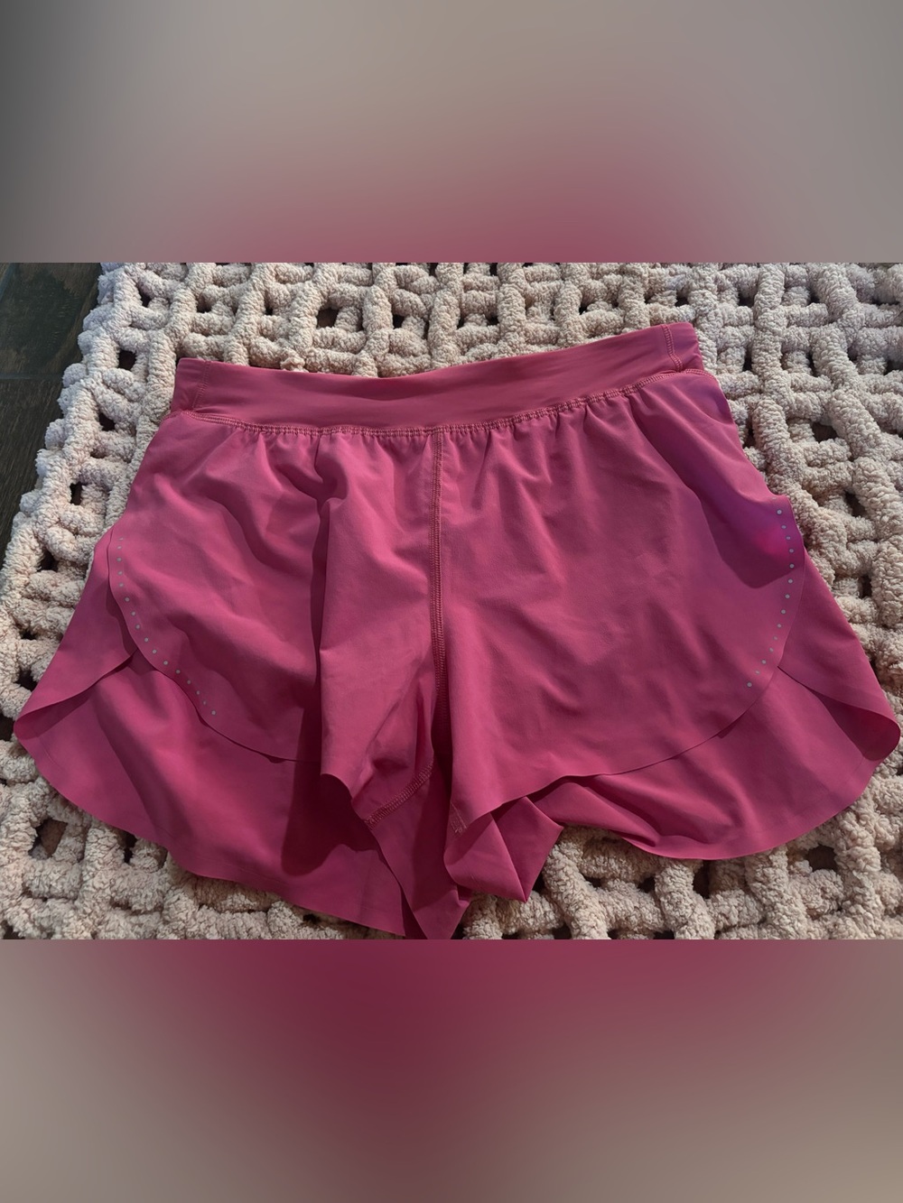 Lululemon Pink Fast & Free Shorts Size Medium